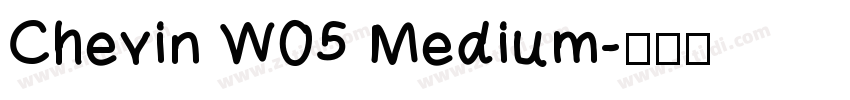 Chevin W05 Medium字体转换